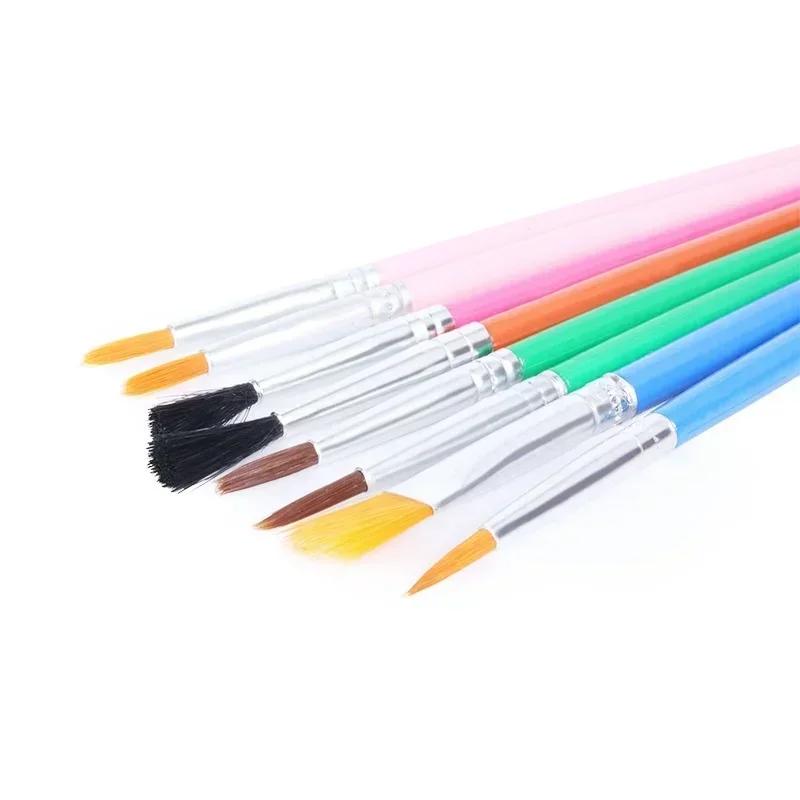 15 шт. DIY Детская губка для рисования EVA Валик Кисти для рисования Набор школьных канцелярских принадлежностей для детского творчества Акварельная кисть