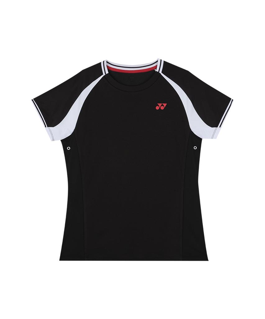 YONEX 265Ts022F Черный Женская Спортивная Одежда для Тенниса и Игр с Цветными Вставками и Вырезами
