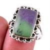 Ruby In Zoisite Handmade Lab-Created 925 Sterling Silver Jewelry Ring S.9 p8T97