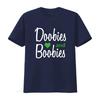 I Love Doobies And Boobies T Shirt vintage Washed Comfortable Unisex Slightly designer clothes streetwear Stylish