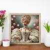 5D DIY Частичная Алмазная Живопись Набор Специальных Форм Дама Украшение 30x30см