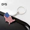 1/4 шт. Сохраните Америку великой снова, брелок в форме креста Богини с узором флага США, металлический брелок для политических энтузиастов