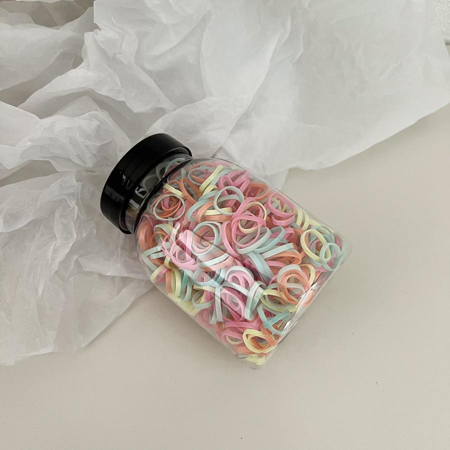 Одноразовая кожаная резинка для волос конфетного цвета, резинка для волос для детей, резинка для волос для девочек, эластичное украшение для волос