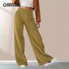 Осень и зима Большие размеры Высокая талия Тонкие повседневные прямые брюки женские брюки