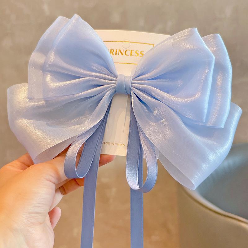 Очень большая заколка-бант феи для девочек - Высококачественный бант-стример, детский аксессуар