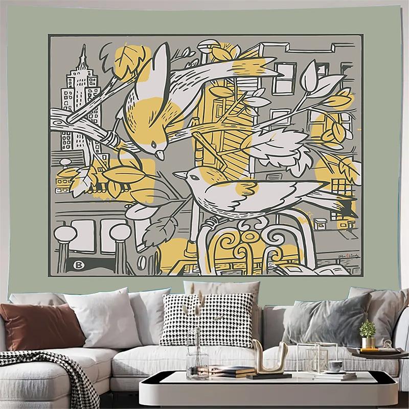 Bohemian Wall Tapestry Nature Forest Tree Tapestry Vintage Home Decor Room Hanging Large Wall Art Living Room Bedroom Aesthetic