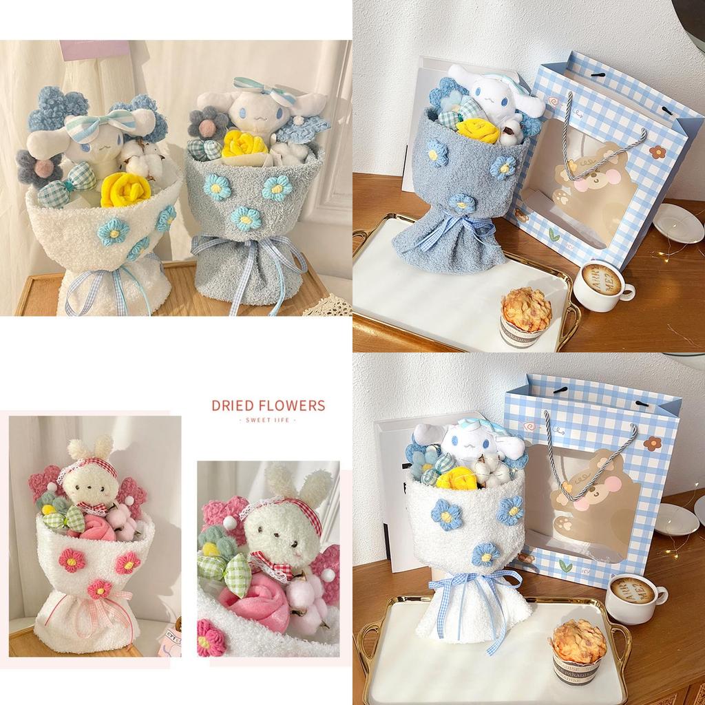 Valentine's Day Girl Gift Cinnamoroll Rabbit Bouquet Plush Toy