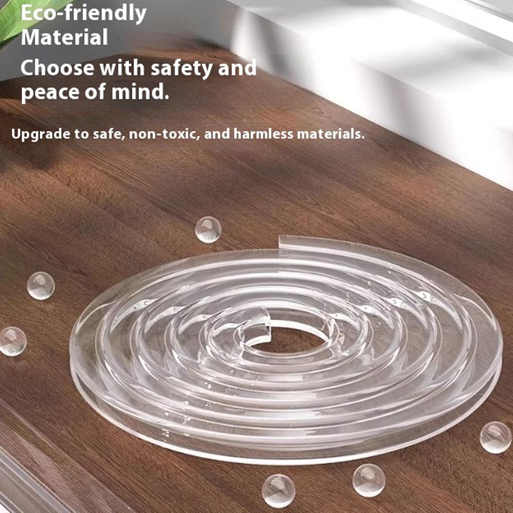 4м Прозрачная ПВХ Защитная полоса для детей Защита от ударов Безопасность детей Защита кромок стола и мебели Угловые U-образные протекторы Безопасность ребенка