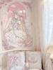 Chobits Кавайный Домашний Декор Настенный Гобелен Аниме Розовая Девочка Гобелен Стена Спальня Фон Милая Модная Женщина Гобелены