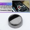 Car Multimedia Button Cover Ceramic Knob Frame Trim for BMW 3 5 Series E90 F10 F20 F30 E Chassis CIC NBT EVO System Accessories