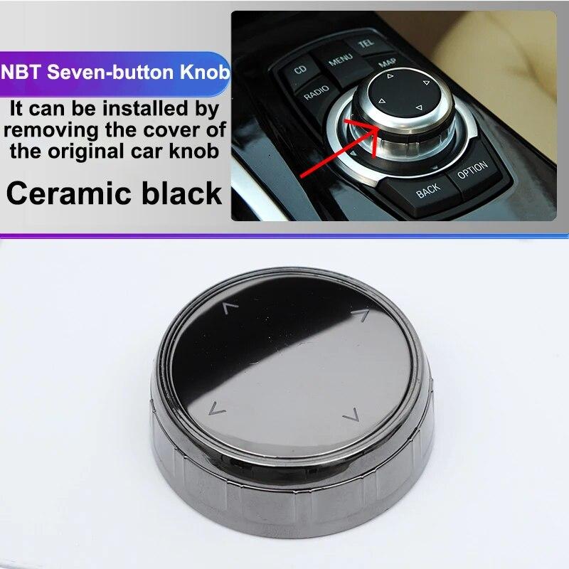 Car Multimedia Button Cover Ceramic Knob Frame Trim for BMW 3 5 Series E90 F10 F20 F30 E Chassis CIC NBT EVO System Accessories