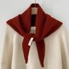 Premium Australian Wool Women's Spring Scarf - Solid Color Cashmere Triangle Shawl & Neck Warmer