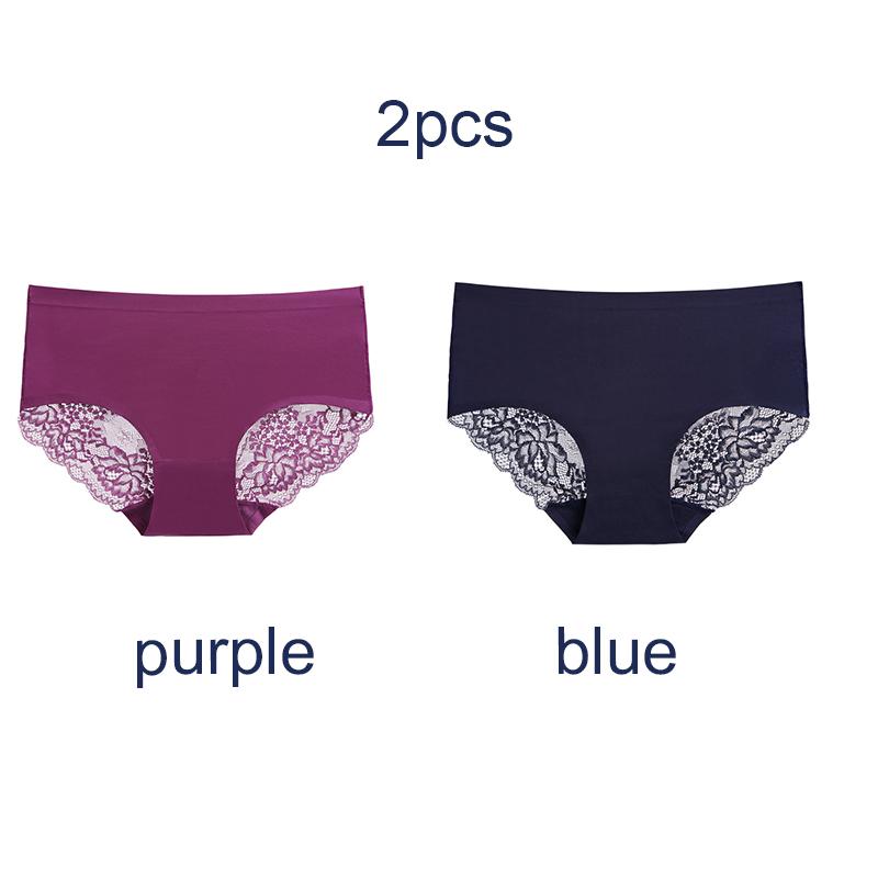 Кружевные трусики женские Pure Desire ледяной шелк бесшовные роскошные кружевные сексуальные трусы со средней талией