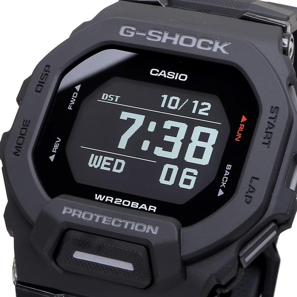 Casio Часы G-SHOCK G-SQUAD с функцией Mobile Link GBD-200-1 Мужские Черные (Международная модель)