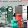 Dual-Hole Hand-Crank Pencil Sharpener for Students and Teachers