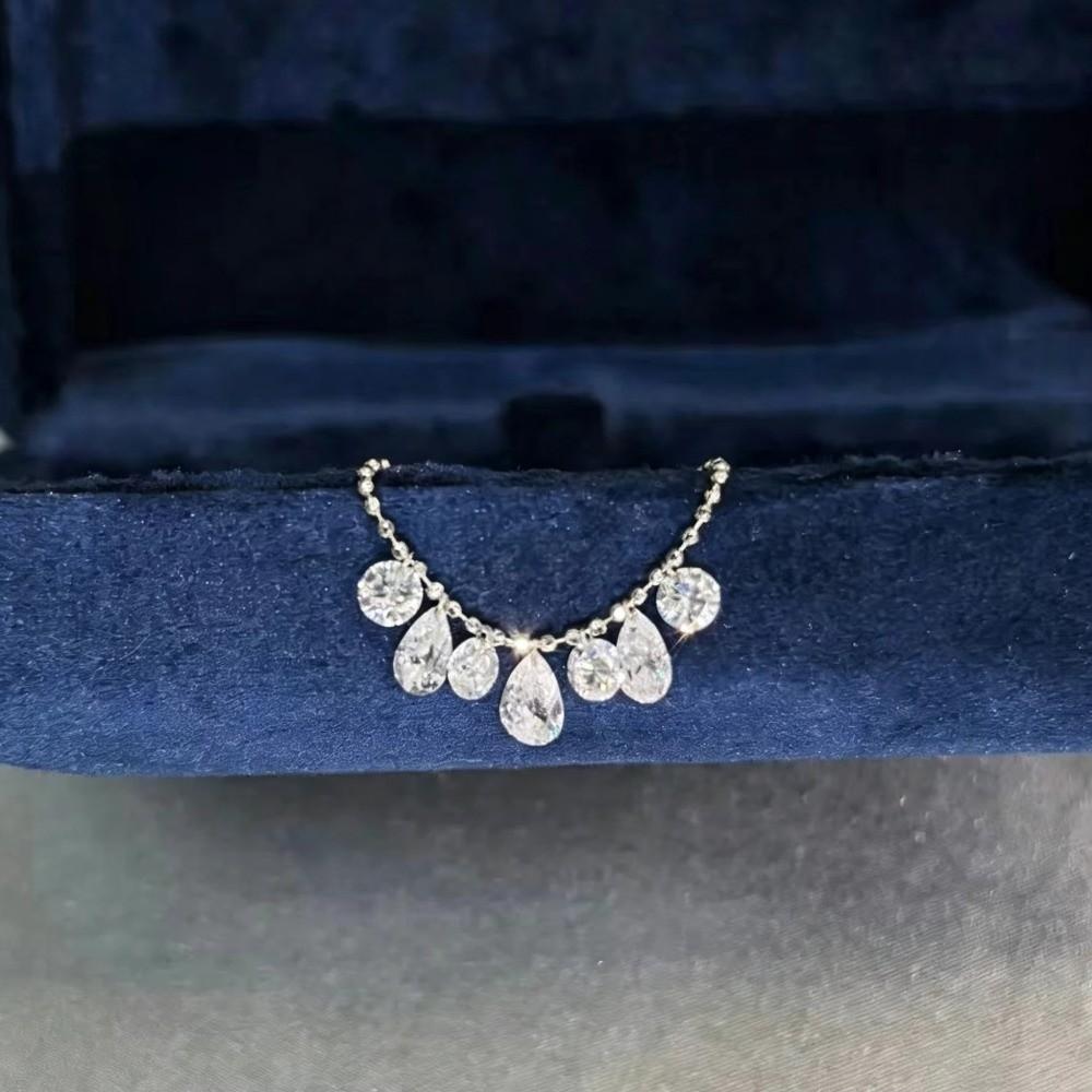Water Drop Shape Charm Ring Adjustable Stackable Ring New Chain Ring Women