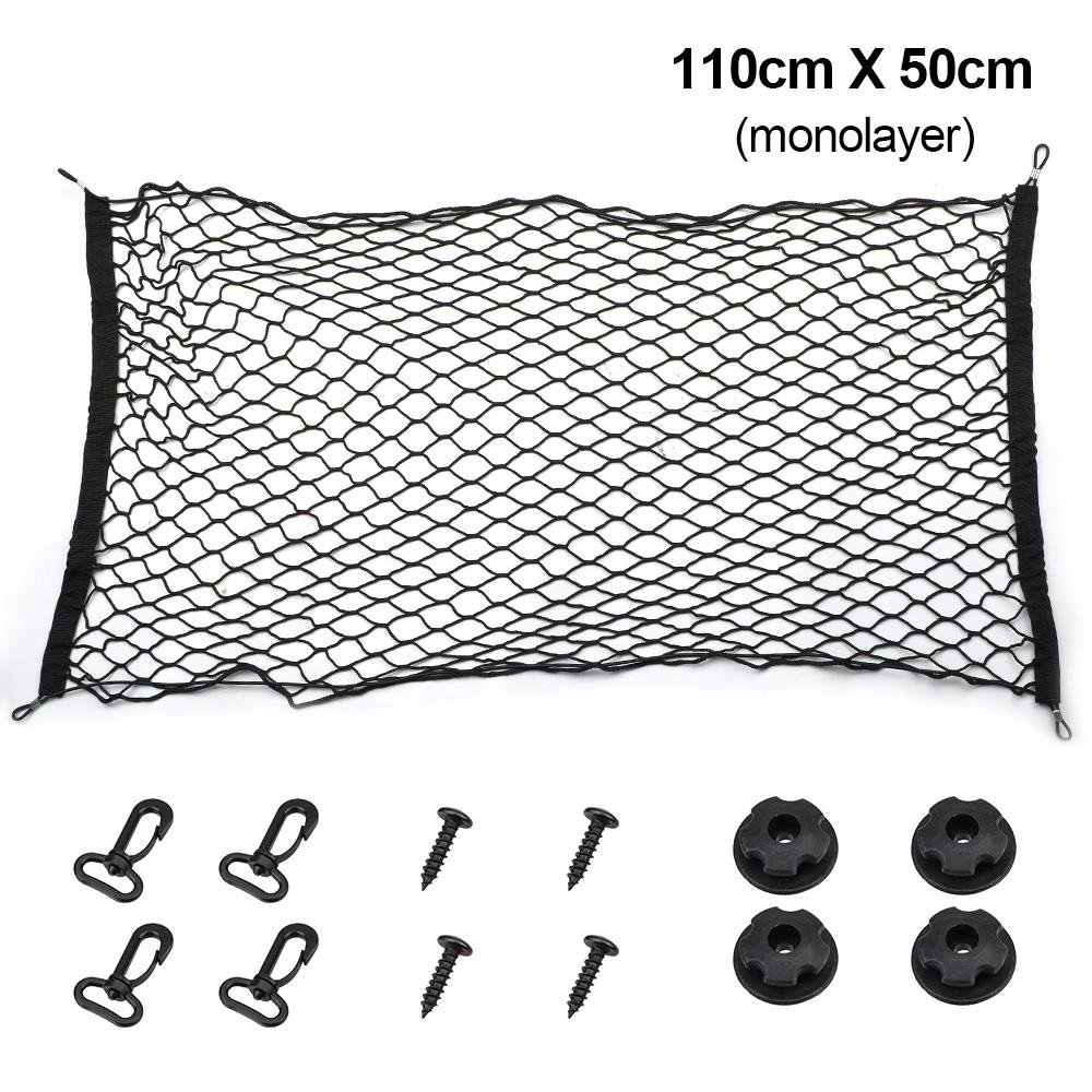 Автостайлинг Органайзер для багажника автомобиля Груз Багаж Нейлоновая эластичная сетка Сетка для хранения в багажнике автомобиля Много подвесных сеток Карман