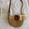 Летние ротанговые сумки женские седло соломенная сумка через плечо ручной работы плетеная сумка кроссбоди дамские сумочки богемный дорожный клатч пляжная сумка
