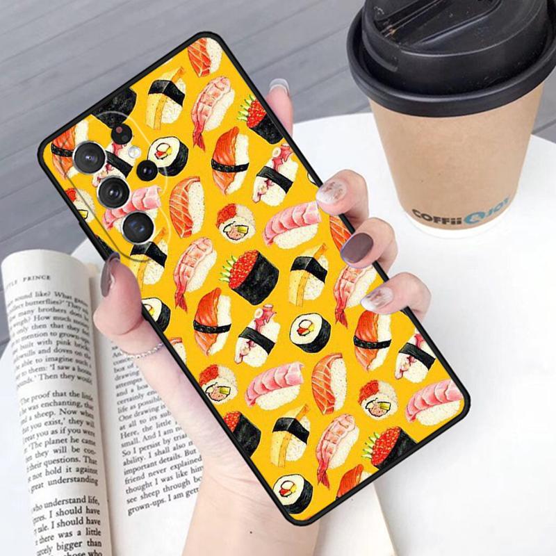 Чехол для телефона Kawaii Sushi Crowd Для Samsung Galaxy S24 S25 Ultra S21 S22 Ultra S10E Note 10 Plus Note 20 FE S23