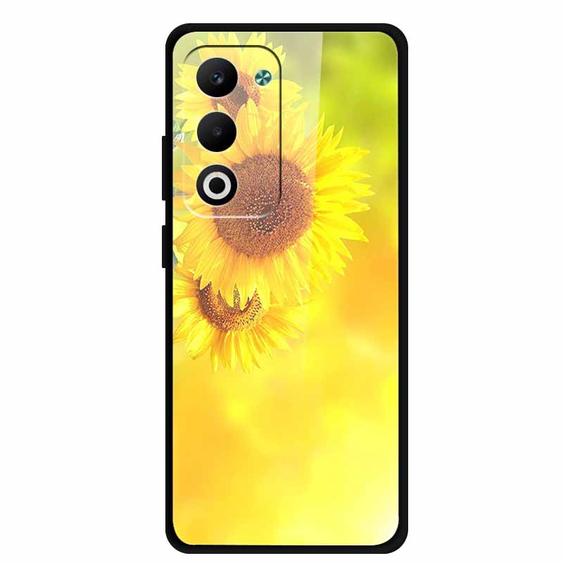 Glass Back Cover For OPPO A5i Pro 5G Case A5iPro Coque Hard Tempered Glass Case For OPPO A5m A5 5G 4G Phone Case A 5 Soft Bumper