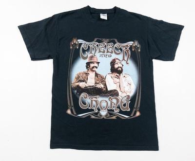 Винтажная футболка Cheech Chong, черная футболка Comedy Tour Y2K, унисекс