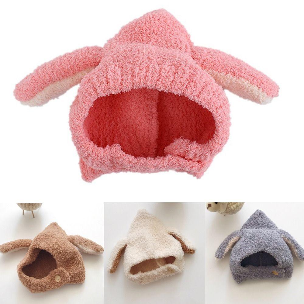 Plush Rabbit Ears Cap Ear Protection Furry Bonnets Cute Earflap Hat  Autumn Winter