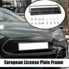 Рамка для европейского номерного знака автомобиля, держатель для автомобильного номерного знака, стильный кронштейн для номерного знака из нержавеющей стали, автомобильные аксессуары
