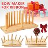 Bow Maker for Ribbon Wreaths Double Sided Wooden Bowmaker Crafts DIY Tool
