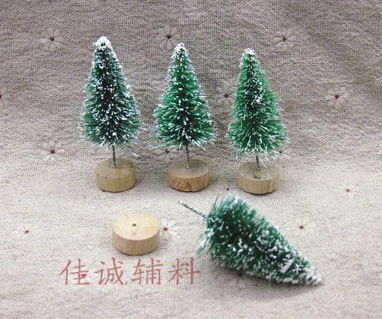 Мини Искусственная Рождественская Елка с Деревянной Подставкой Матовый Дизайн в Виде Ершика для Бутылок для Настольных DIY Поделок Домашний Декор Рождественский Подарок