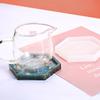 Подставки-подносы Формы для подстаканников Силиконовые формы для DIY Подставки под стаканы Квадратные, круглые, шестиугольные формы для эпоксидной смолы DIY Декор для дома