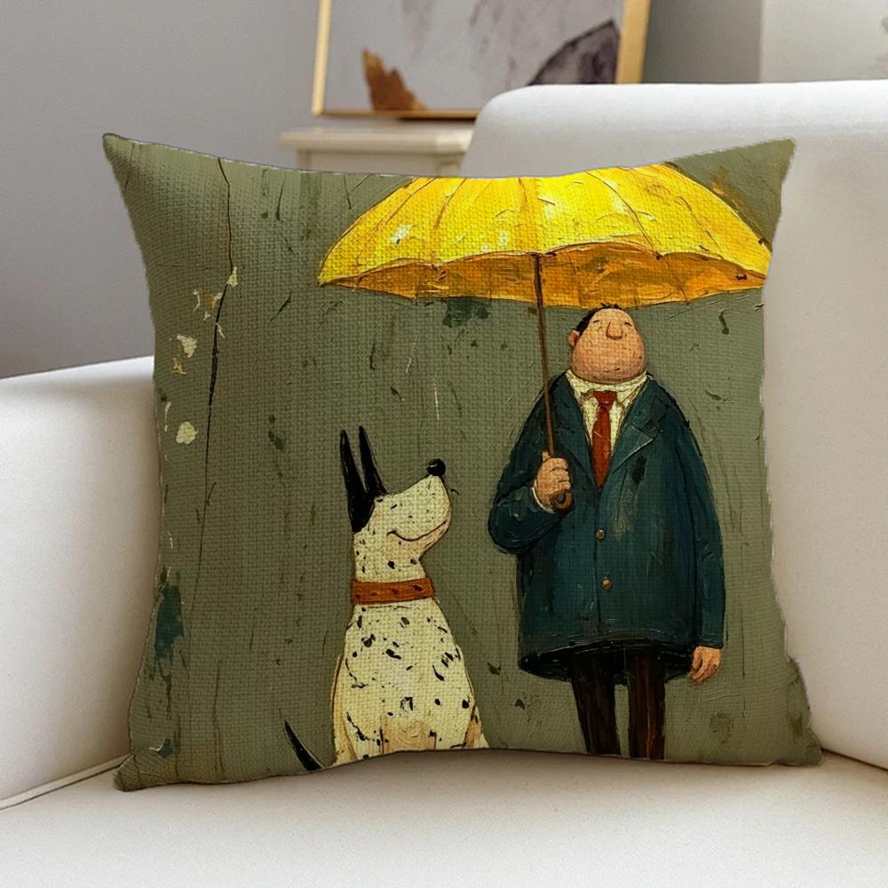 P-Sam Toft Арт Наволочка-Подушка Натуральный Лен Комплект, Универсальный Декор Для Дивана, Спальни и Кресла
