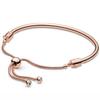Pave Heart Star String Of Beads Sliding Clasp Adjust Wrist Bracelet Fit Sterling Tone Bangle Bead Charm Diy JewelryFashion Bracelets