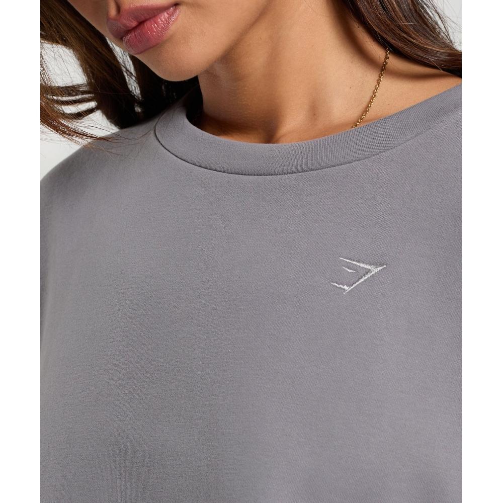 Gymshark Флисовая толстовка оверсайз, средне-серый цвет B8a7g Gb7l