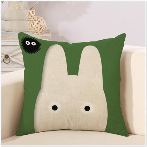 Милый мультфильм Тоторо, милый пледы, наволочка, чехол для подушки квадратной формы, чехол для подушки с шиншиллой для дивана, дома, Капа де Альмофадас 45x45