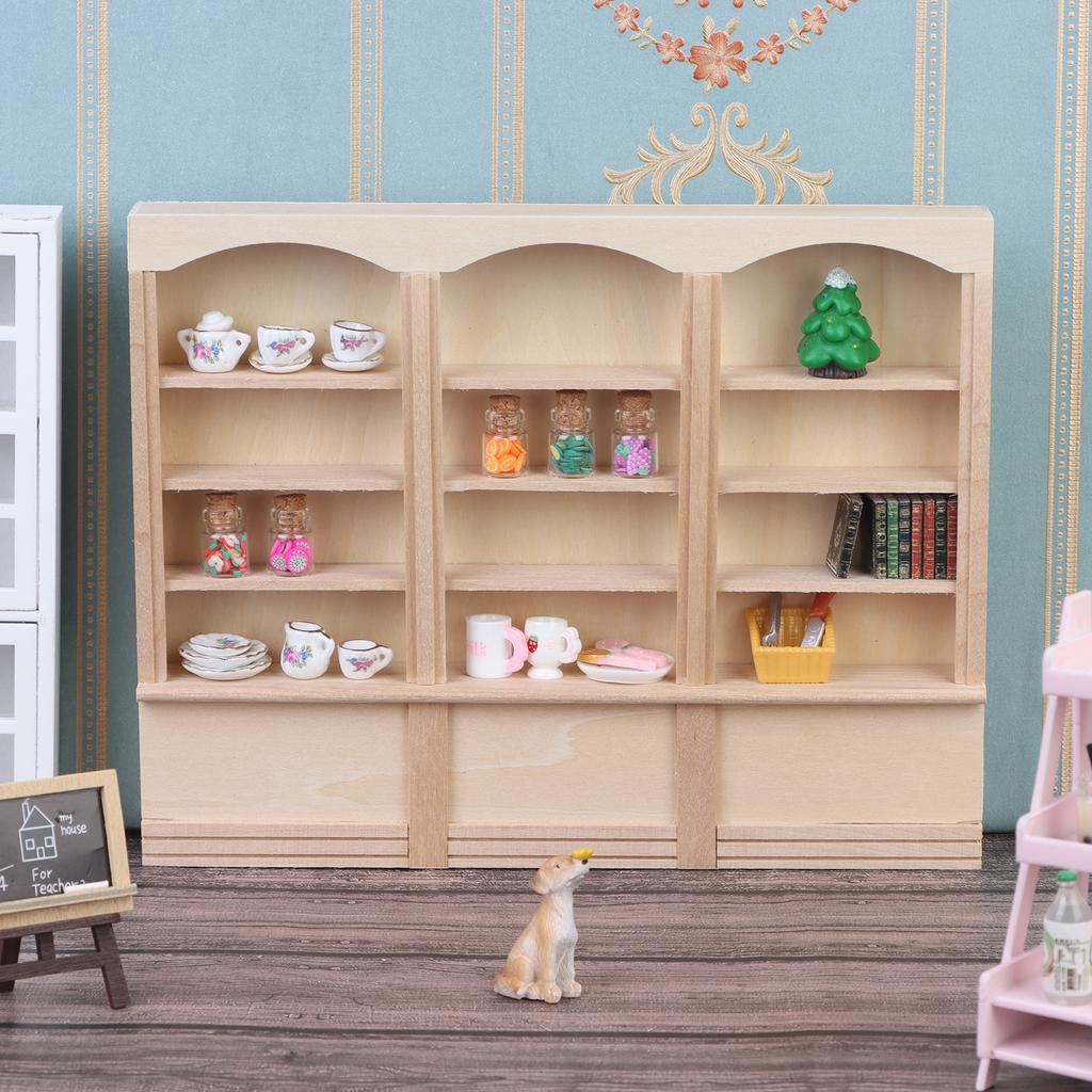 1:12 кукольный мини-книжный шкаф, витрина, книжная полка, шкафчик, декор кукольного дома