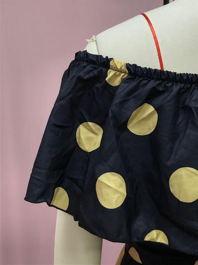 European & American Gradient Print Strapless Swing Dress for Women 2025