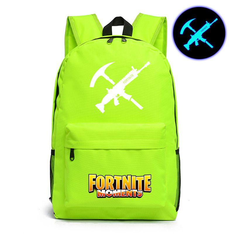 Битва за сумку Fortnite Royale Рюкзак Ночь Крепости Школьный Светящийся в темноте В