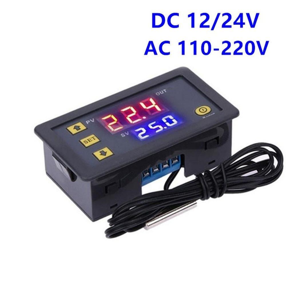 1PC W3230 AC110-220V Probe Line 20A Цифровой контроль температуры Светодиодный дисплей Термостат с прибором управления нагревом/охлаждением