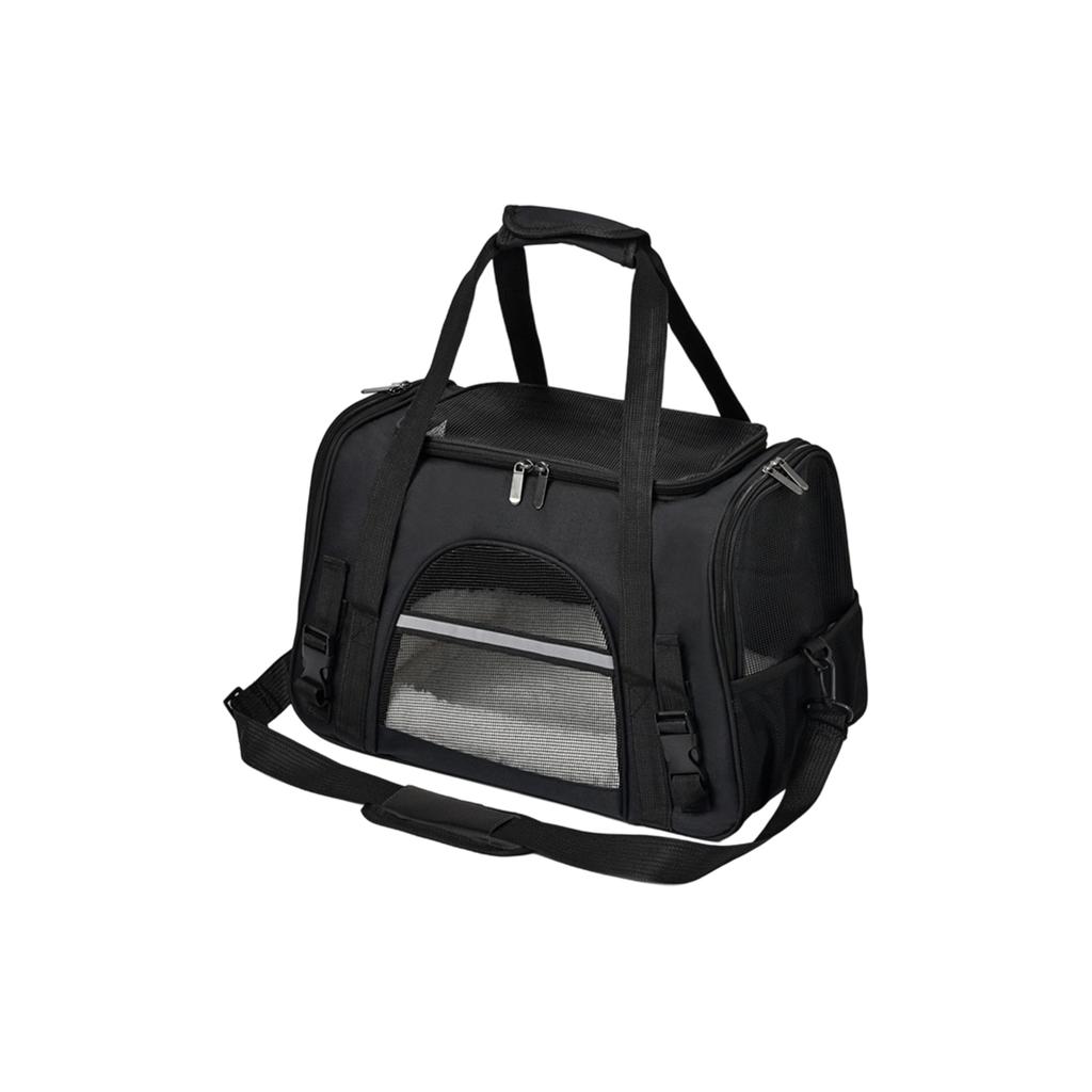 Портативная переноска для питомцев для путешествий, ручная, на одно плечо или через плечо, складная, дышащая, прозрачная сумка для питомцев для кошек и собак