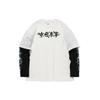 Li Ning AW20 Paris Fashion Week Series Faux Two Piece Pullover T Shirt Men Tops White AHSQ631-2