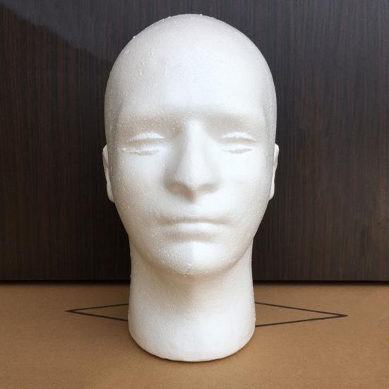 Пенопластовая голова манекена для париков, шапки, шарф, легкая витрина, держатель для парика для салона рисования своими руками