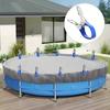 12pcs Pool Cover Clamps - Secure Locking Spring Mechanism, Corrosion-Resistant Stainless Steel Clips for Above-Ground Pools - Pool Accessories