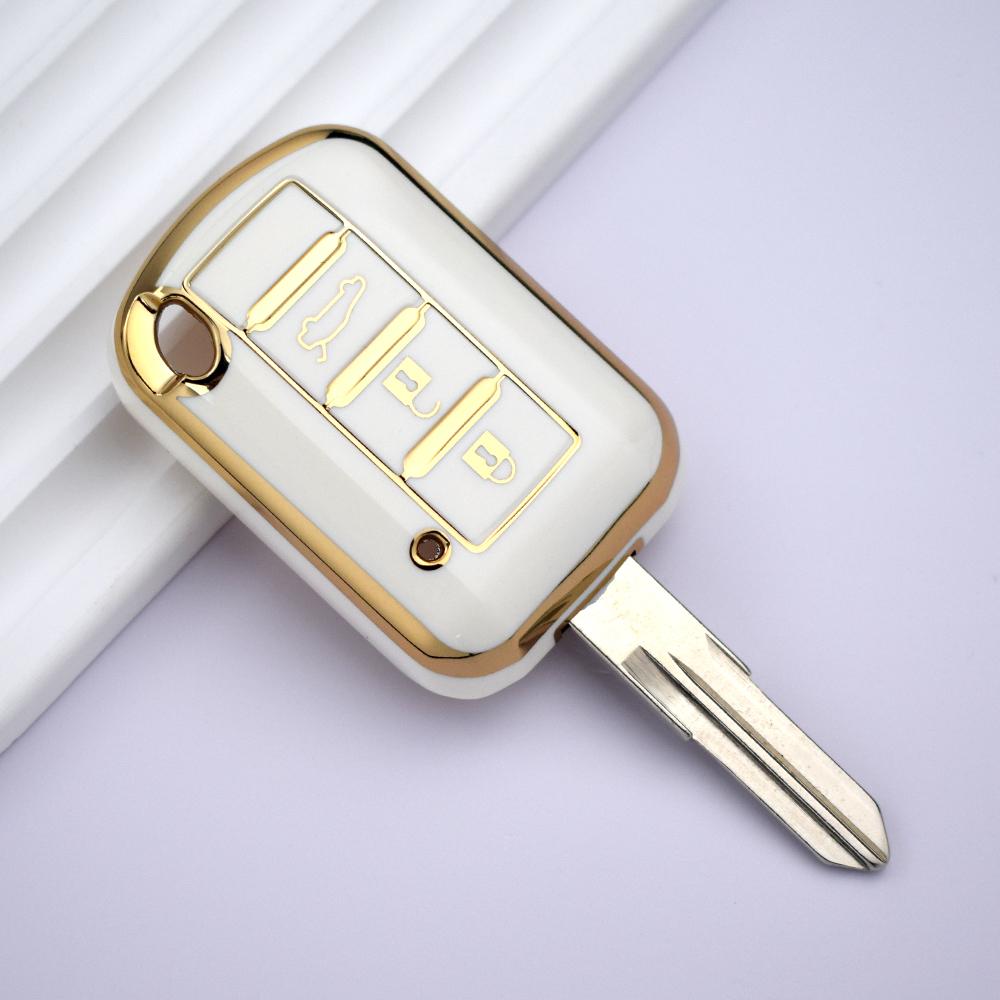 Чехол для автомобильного ключа из ТПУ с 3 кнопками для Mitsubishi Eclipse Cross ASX Lancer EX Galant Outlander Pajero