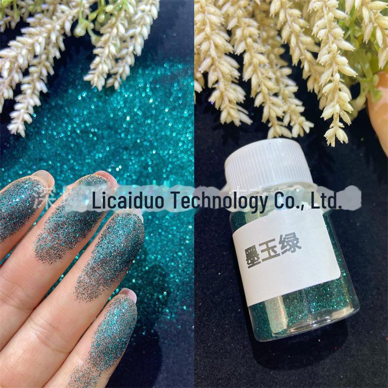 Блестящая пудра для ногтей 0,2 мм для самостоятельного нейл-арта с быстросохнущим клеем Crystal, маслом Quicksand и наполнителем Mahjong