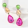 Pinkdudu Модные 6 цветов длинные серьги-капли в стиле бохо вечерние женские красочные стеклянные большие висячие серьги для женщин ювелирные изделия PD705