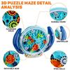 MagicBeans 3D Maze Ball Magic Cube 3D Labyrinth Ball 3D Puzzle Game Cube Puzzle for Kids, Solo Play, Elementary School Students, Develops Balance and