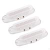 3Pcs Plastic Electric Guitar Neck/Middle Pickup Bobbin 50mm Pole Spacing DIY Transparent