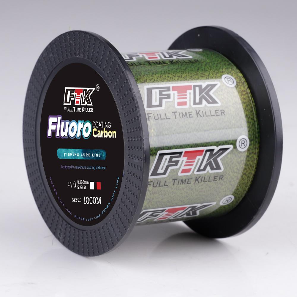 FTK Камуфляжная нейлоновая леска 1000 м, Леска, меняющая цвет, Износостойкая основная леска