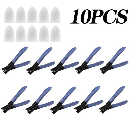 10 шт. Брызгозащитные кусачки для ногтей с большим отверстием, специальные кусачки для толстых и твердых ногтей, набор кусачек для ногтей для домашнего использования