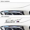1Pcs Car Front Head Light Eyebrow 3D Sticker Decorator Engine Hood Sport Design For BMW M3 M5 320 325 E28 E30 E34 E36 E39 E46 E52 E53